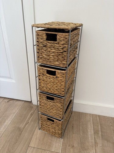 Wicker basket drawer unit - basket,