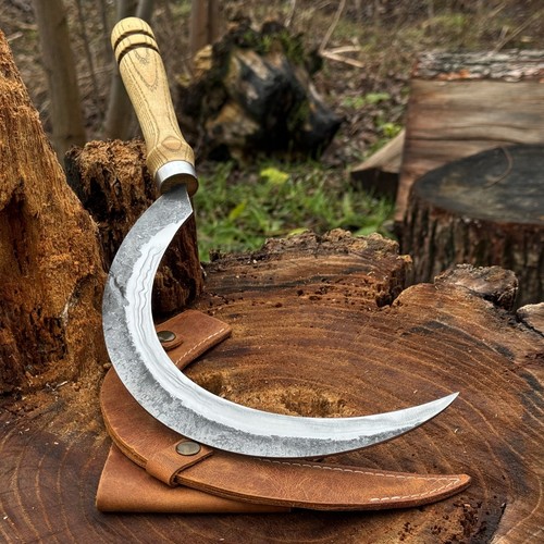 Forged gardening sickle - forged,