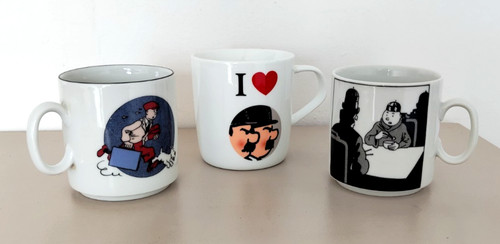 Set tintin mugs vintage - 3,