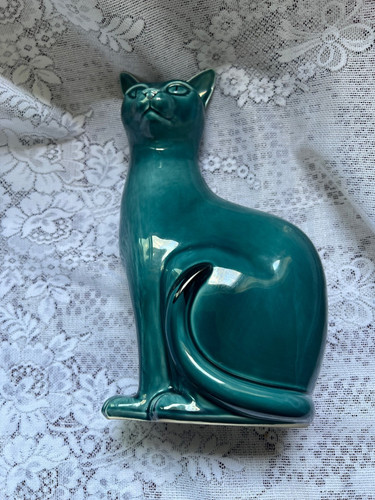 Poole pottery large teal - poole,
