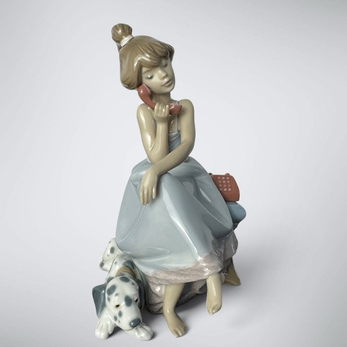 Lladro 5466 chit chat girl - chit-chat,