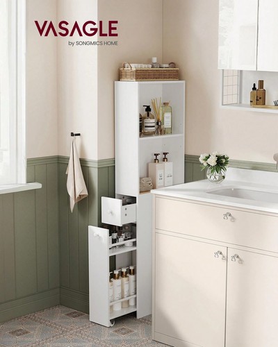 White tall slim - slim, bathroom