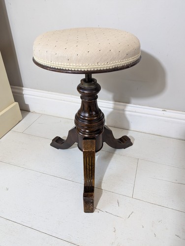 Victorian antique piano stool - victorian,