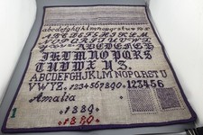 Antique Needlepoint Sampler