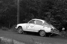 Jari Vilkas Juhani Soini Saab 96 V4 1000 Lakes Rally August 02 1974 Old Photo 1
