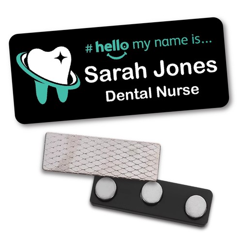 Hello name badge dentist - name, is