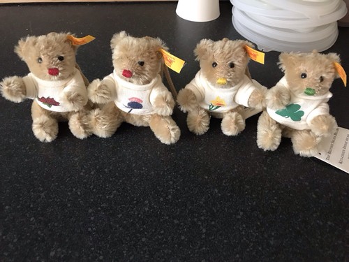 Four miniature steiff british - miniature,