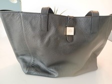 Genuine Mulbery tessie tote handbag black leather