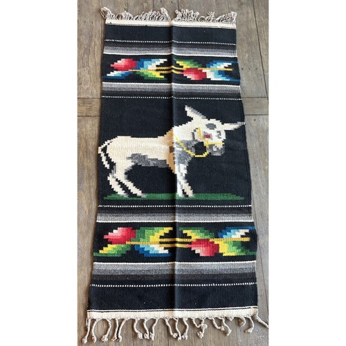 Hand woven wool - woven, rug
