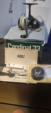Abu Cardinal 33 Vintage Spool Spinning Reel Open Face with Spare Spool