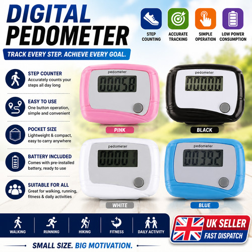 Lcd clip pedometer step - lcd,