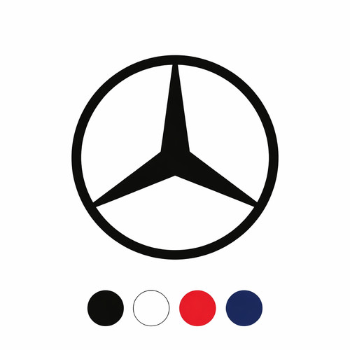 Mercedes benz star sticker 2 - mercedes-benz,