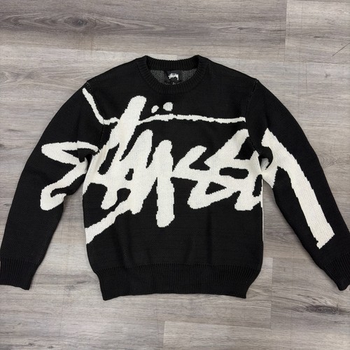 Stussy black white knitted - stussy,