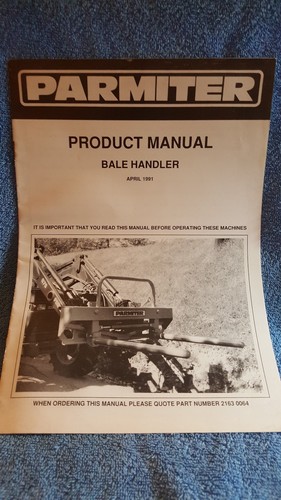 Parmiter product manual hay - parmiter,
