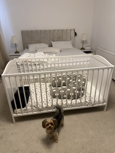 Ikea sandvik white baby bed - bed,