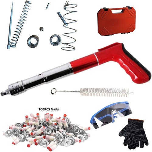 Manual steel nail gun - steel, concrete