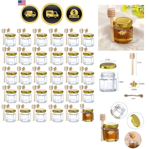 Mini honey jars with - jars, lids