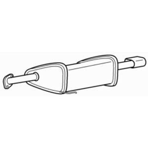 Quality rear exhaust silencer - quality,