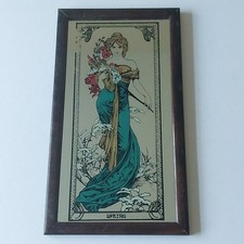 Vintage Mirror Alfonse Mucha