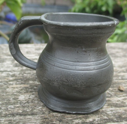 Antique pewter measure 4 - antique,
