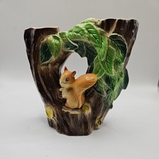 Vintage 1960s Hornsea Pottery No 74- Squirrel Vase Planter