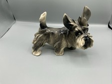 Vintage Coopercraft Scottie Yorkshire Terrier Dog Ceramic Figurine