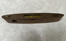 Vintage J Rabone & Sons 6" Spirit Level Teak Wood and Brass No. 1626