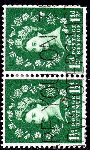 1961 572b d - 1½d, green