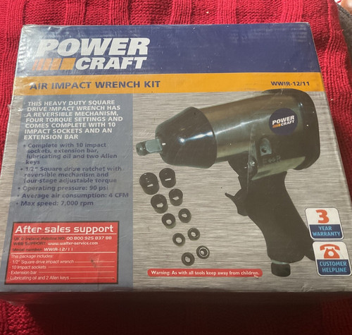Powercraft air impact wrench - air,