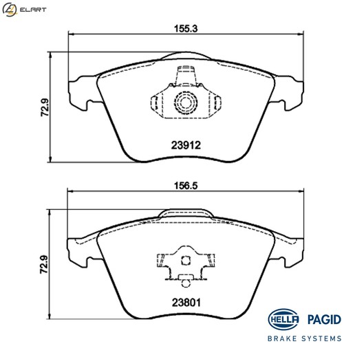 Brake pad set disc - disc,