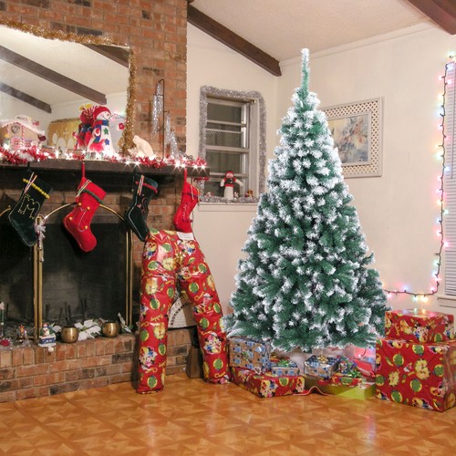 7ft snowy artificial christmas - 7ft,