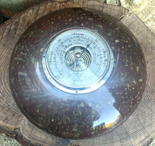 Vintage serpentine barometer - vintage,
