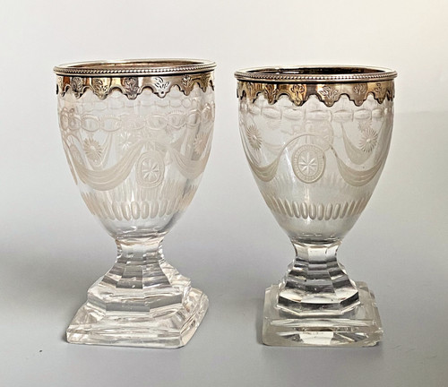 Antique pair c1780 - pair, silver