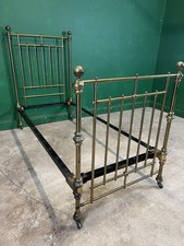 Vintage Maple And Co Single Brass Bed