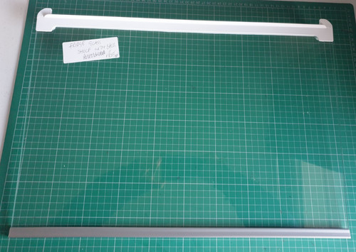 Glass fridge shelf back - back, edge