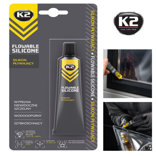 Clear flowable silicone - k2,
