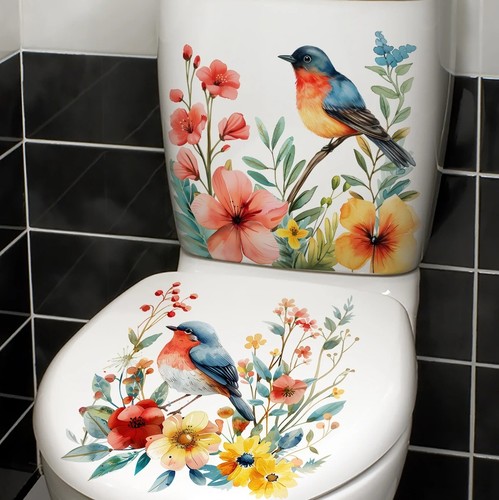 2pcs diy bathroom - 2pcs, flower