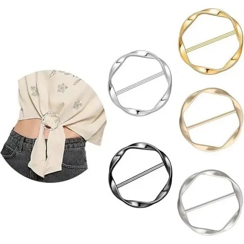 5pcs metal scarf ring - 5pcs,