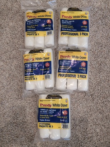 Perdy white dove roller - white, 9"