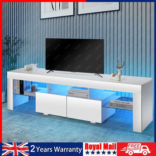 160cm white high gloss - white, tv