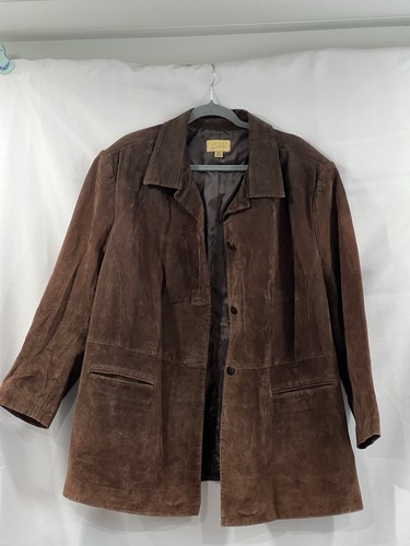 Caslon brown suede leather - suede,