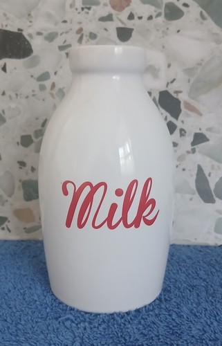 Milk ceramic bottle white - milk,