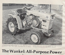 Wankel Engine Garden Tractor