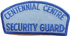 Vintage Manitoba Centennial Centre Security Guard Patch Badge Crest