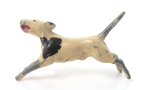 Vintage lead foxhound dog - foxhound,