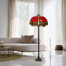 Red Floor Lamp Tiffany Style
