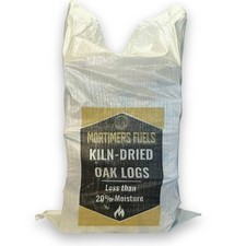 Kiln-Dried Oak Logs – 60L Maxi Bag – Clean, Hot Burning Wood - Fast UK Delivery