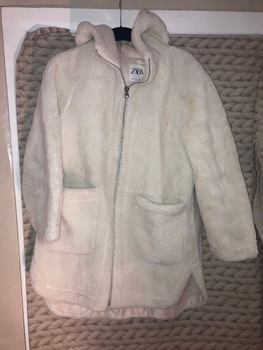 Women zara wooly coat - women's, size