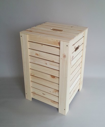 Wooden plain wood box baskets - wood,