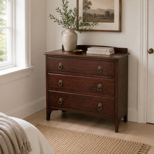 Antique mahogany chest - mahogany,